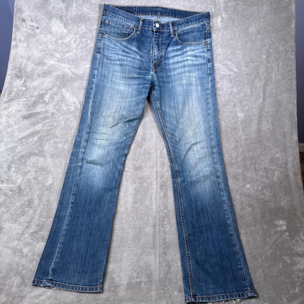 Levi's 527 Bootcut Jeans Mens 36x30 Blue Slim Fit Western Denim Pants
